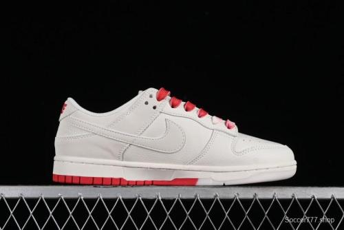 Supreme x Nike SB Dunk Low Anniversary Custom White Red Colorway Low-Top Casual Skate Shoes - BB8657-107 1