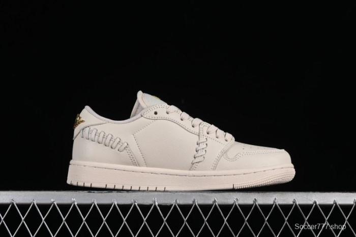 Nike Air Jordan 1 Low  Method of Make  Casual Sneakers in White Gold - FN5032-200 1