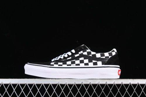 Vans Old Skool Checkerboard Low-Top Casual Skate Shoes - VN0A0009QCPA2