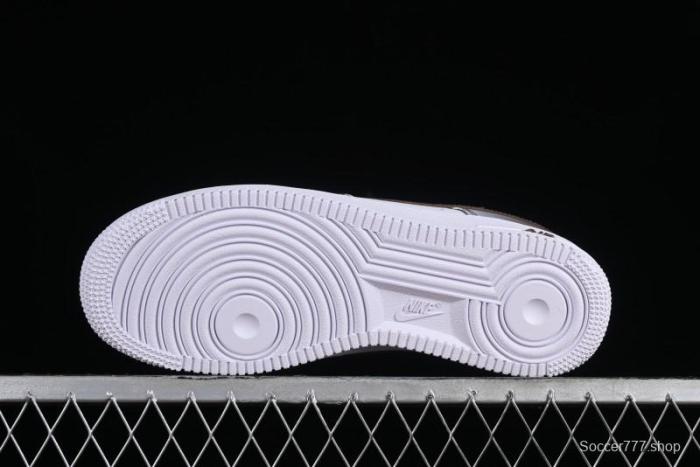 Nike Air Force 1 '07 Low Custom Anime Theme Gradient Brown Swoosh Casual Sneakers - FN0366-103 1