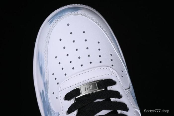 Nike Air Force 1 '07 Low Casual Sneakers with Two-Tone Shadow Swoosh and Custom Anime Art - CW2288-111