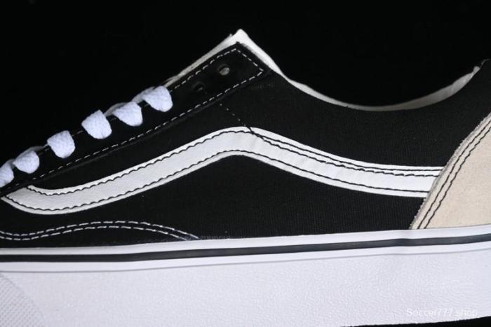 Vans Buzz Old Skool Peace Dove Classic Canvas Patchwork Low-Top Skate Shoes - VN000CR5BPB 1