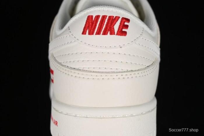 Nike SB Dunk Low Supreme Collaboration - Off-White Swoosh Anniversary High-End Custom Low-Top Casual Skate Shoes - SJ2068-267