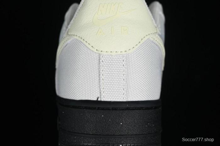 Nike Air Force 1 '07 Low White Black Canvas Casual Sneakers - FJ4160-002 1