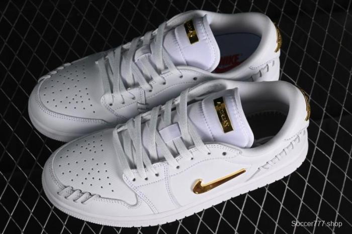 Nike Air Jordan 1 Low Method of Make Casual Sneakers in White Gold - FN5032-100 1