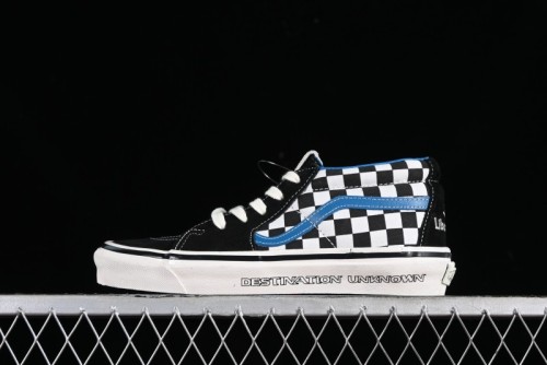 Vans SK8-Mid x Liberaiders Origami Checkerboard Mid-Top Casual Skate Shoes - VN0A3TKNQXH 1