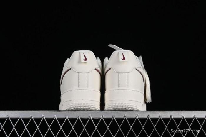 Nike Air Force 1 '07 Low Classic Burgundy Mini Swoosh Starry Sky Low-Top Casual Sneakers - MJ0319-025 1