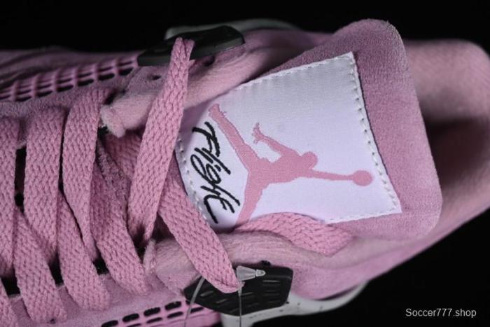 Nike Air Jordan 4 Retro  Orchid  Sneakers with Suede Upper and Cement Grey Accents - AQ9129-501 1