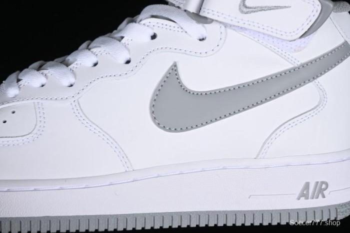 Nike Air Force 1 '07 Mid Casual Sneakers in White-Grey - DV0806-100 1
