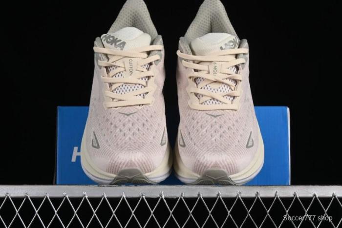 HOKA ONE ONE Clifton 9 Lightweight Breathable Knit Mesh Running Shoes - 1127895 OKB 1