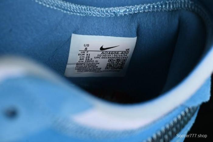 Nike Off White x Air Force 1 Low OW Collaboration Transparent Blue Casual Sneakers - AO4606-400 1