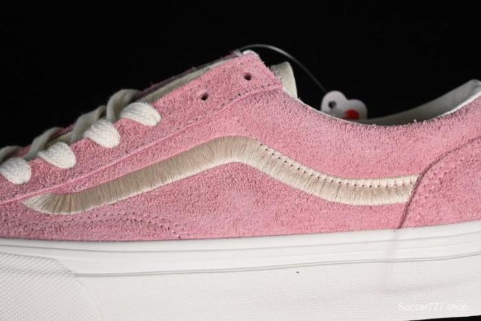 Vans Style 36 Low-Top Skate Shoes with Pink Embroidery - VN000CRPGRN 1