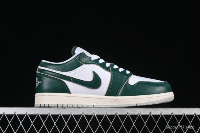 Nike Air Jordan 1 Low AJ1 White Green Low Top Casual Sneakers - FQ7687-300 1