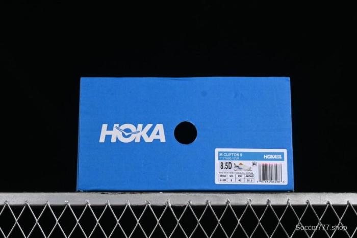 HOKA ONE ONE Clifton 9 Lightweight Knit Mesh Running Shoes with Enhanced Cushioning - 1127895 BVR 1