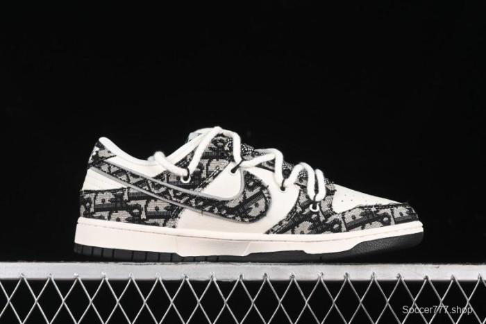 Nike SB Dunk Low Dior Collaboration Anniversary High-End Custom Low-Top Casual Sneakers - SJ2068-286