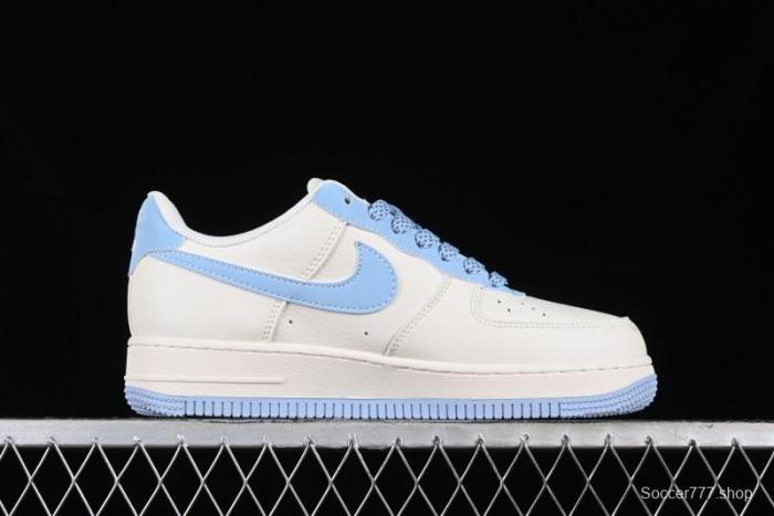 Nike Air Force 1 '07 Low Supreme Stone Island Collaboration - Sky Blue Casual Sneakers - BB9599-205