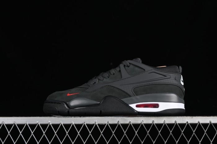 Nike Air Jordan 4 Remastered Retro Sneakers with Suede and Textile Upper - HF4334-004