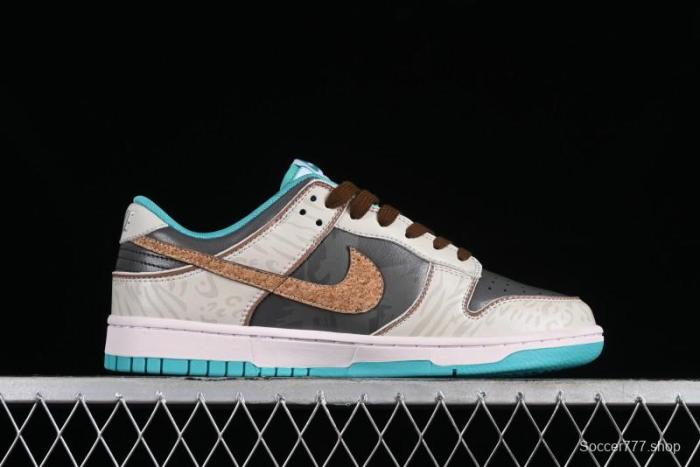 Nike Dunk Low Panda Prank Spring Touchdown Spring Forward Brown Green SB Strap Low Top Casual Skate Shoes - DV0834-101 1