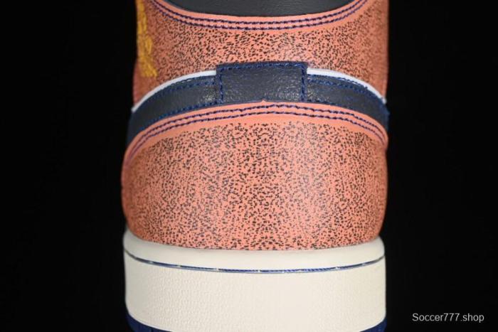 Nike Air Jordan 1 Mid  Flight Vintage  Retro Basketball Shoes with Washed Color Design - FV3619-106 1