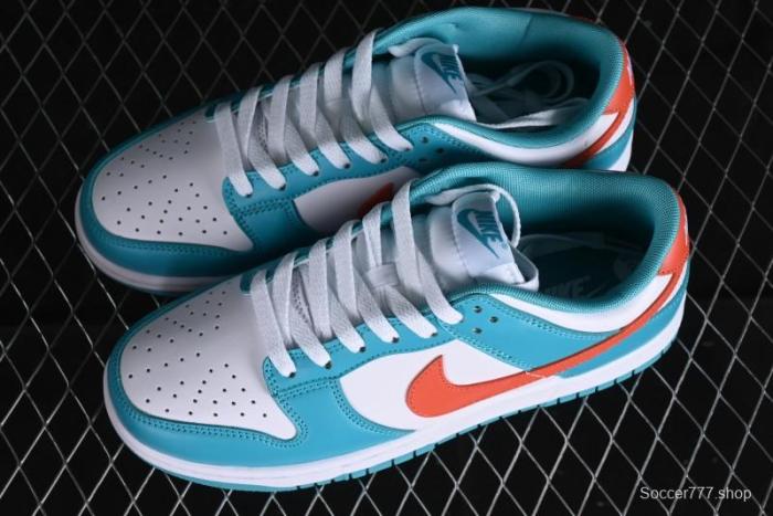 Nike SB Dunk Low Casual Skate Shoes in White Green Orange - DV0833-102 1