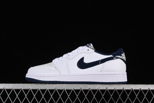 Nike Air Jordan 1 Low '85 Metallic Blue Retro Sneakers - FB9933-141 1