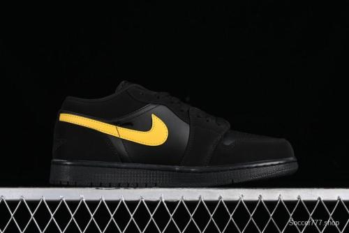 Nike Air Jordan 1 Low AJ1 Black Gold Hook Casual Sneakers - 553558-071 1