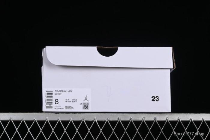 Nike Air Jordan 1 Low AJ1 Custom Black Green Low-Top Culture Casual Sneakers - DC0774-001 1