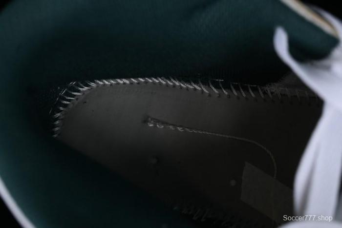 Nike Air Jordan 1 Mid Basketball Shoes with Oxidized Green Leather and Perforated Toe - FQ7720-103