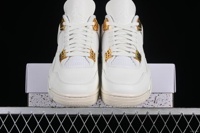 Nike Air Jordan 4 Retro Metallic Gold Basketball Shoes - AQ9129-170 1