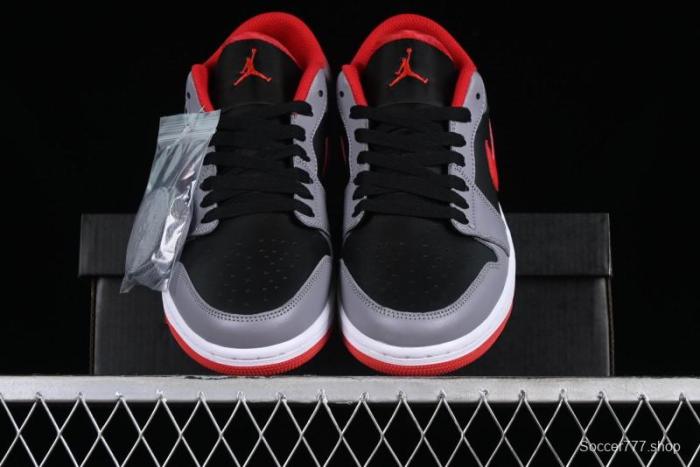 Nike Air Jordan 1 Low AJ1 Cement Grey Low-Top Casual Sneakers - 553558-060 1