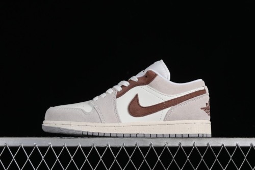 Nike Air Jordan 1 Low Retro Casual Sneakers in Grey Tan - HF1567-200 1