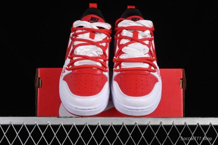 Nike Court Borough Low-Top Casual Sneakers with Dragon Emblem and Splatter Ink Vibe Style - DV5456-600 1