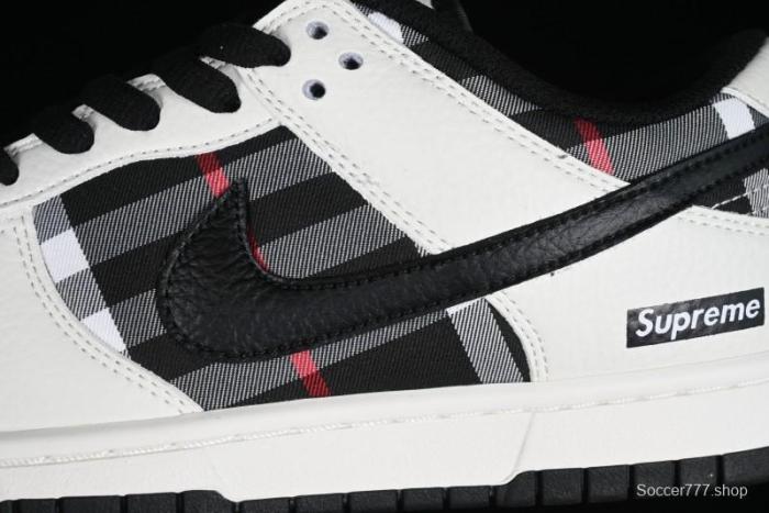 Nike SB Dunk Low Supreme Plaid Colorway Low-Top Casual Skateboarding Shoes - SP1098-071