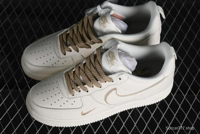 Nike Air Force 1 '07 Low Classic Khaki Mini Swoosh Starry Sky Low-Top Casual Sneakers - MJ0319-027 1