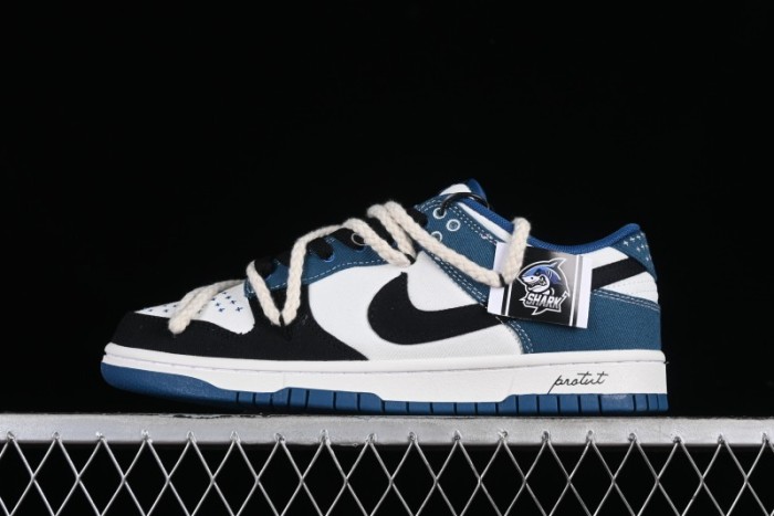 Nike Dunk Low High Street Style Ocean Protection Deconstructed SB Lace-Up Casual Skate Shoes - DV0834-101 1