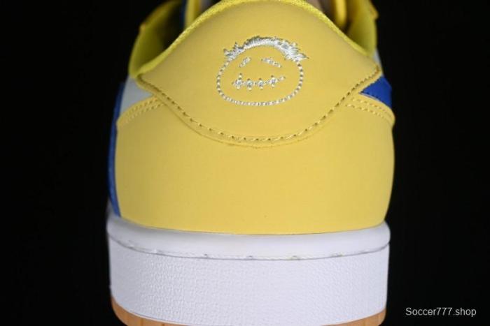 Nike Travis Scott x Air Jordan 1 Low OG Retro Sneakers with Reverse Swoosh - DZ4137-700 1