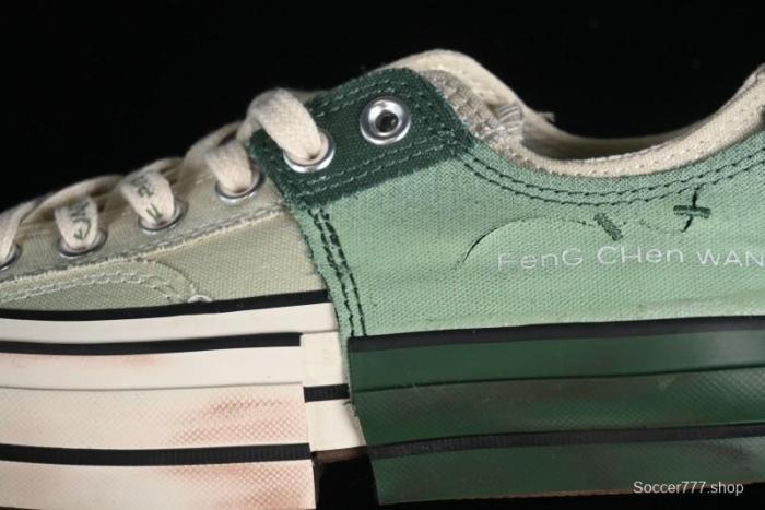 Feng Chen Wang Converse Chuck 70 Low Unisex Deconstructed Canvas Sneakers - A07636C 1