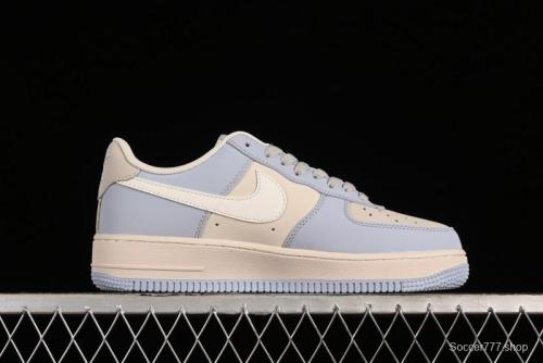 Nike Air Force 1 '07 Low Casual Sneakers in Ancient Blue with Full-Length Honeycomb Air Cushion - DB3301-199 1