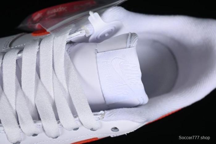 Nike Supreme x Air Force 1 '07 Low White Red Collaboration Casual Sneakers - CU9225-101 1