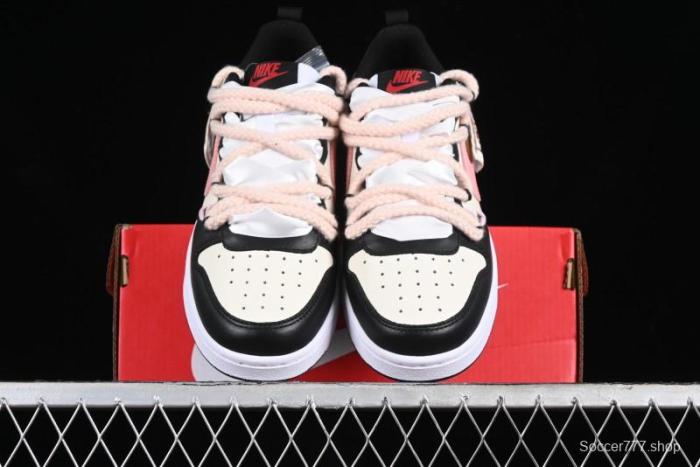 Nike Court Borough Low 2 Berry Worry Playful Cute Trendy Retro Low-Top Casual Sneakers - BQ5448-110