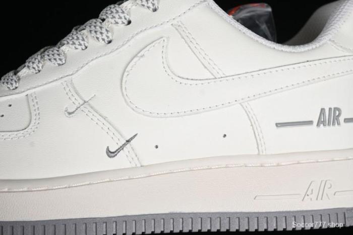Nike Air Force 1 '07 Low Casual Sneakers with 3M Reflective Details and Full-Length Air Cushion - CJ1379-603 1