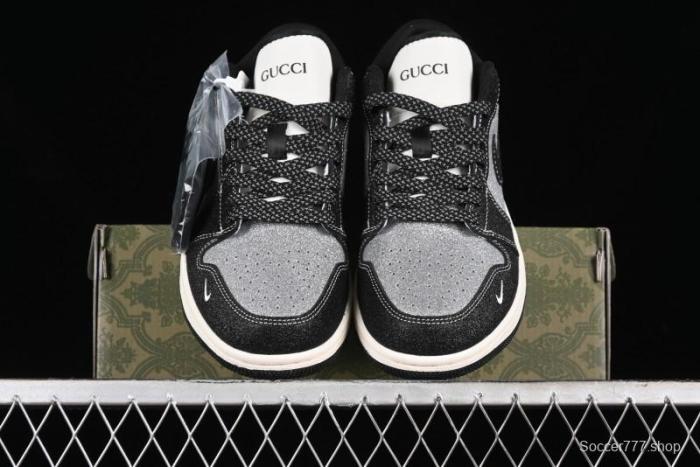 Nike Air Jordan 1 Low Retro Basketball Shoes Custom Starry Sky Design - SJ9950-012