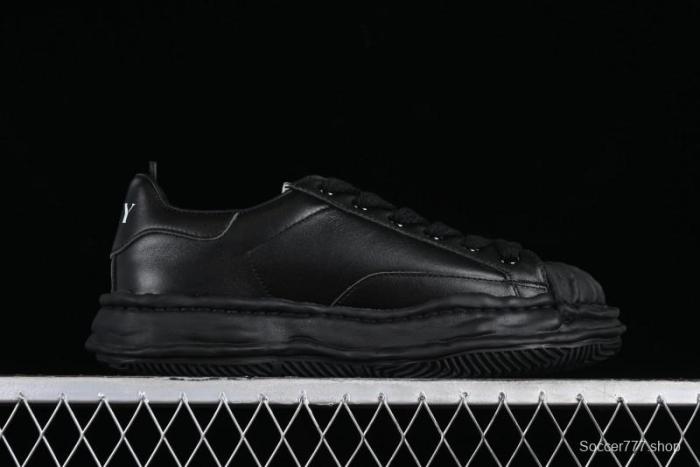 Wayne Original Sole Leather Low Sneaker with Melted Ice Cream Outsole - W.E5 1