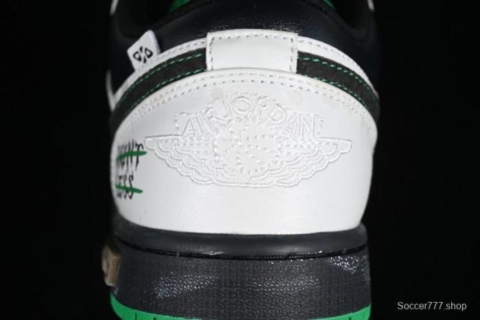 Nike Air Jordan 1 Low Retro Basketball Shoes with Panda Mischief Pioneer Rider Design - 553558-065 1