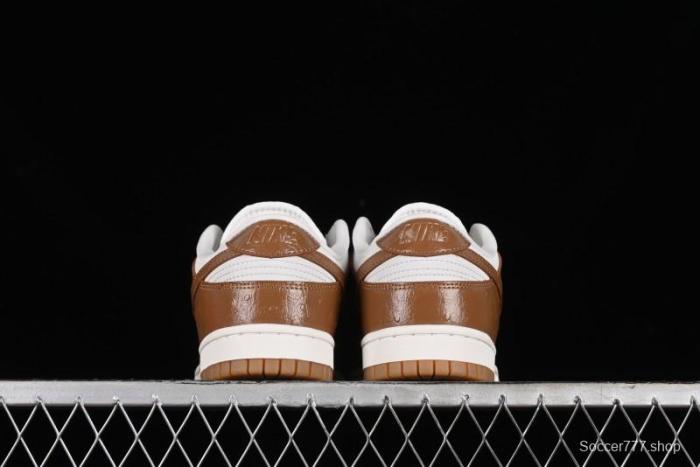 Nike Dunk Low LX SB Casual Skate Shoes in Brown Ostrich - FJ2260-001