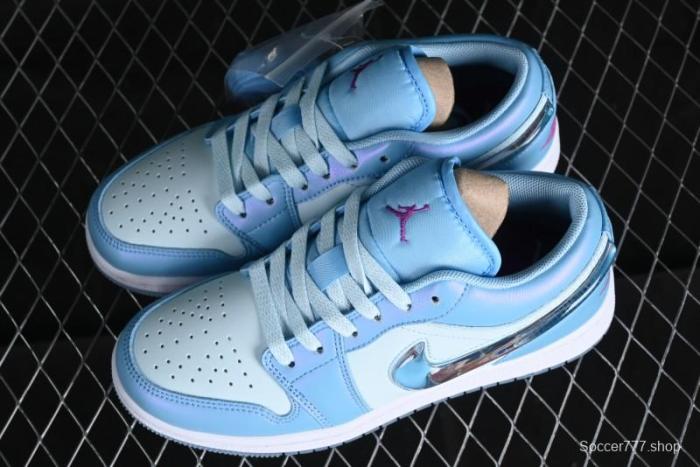 Nike Air Jordan 1 Low Custom Black Green Casual Sneakers - FN7366-400 1