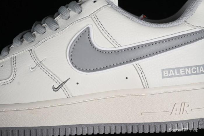 Balenciaga x Nike Air Force 1 '07 Low Triple Swoosh Beige Grey Casual Shoes - FR0538-091 1