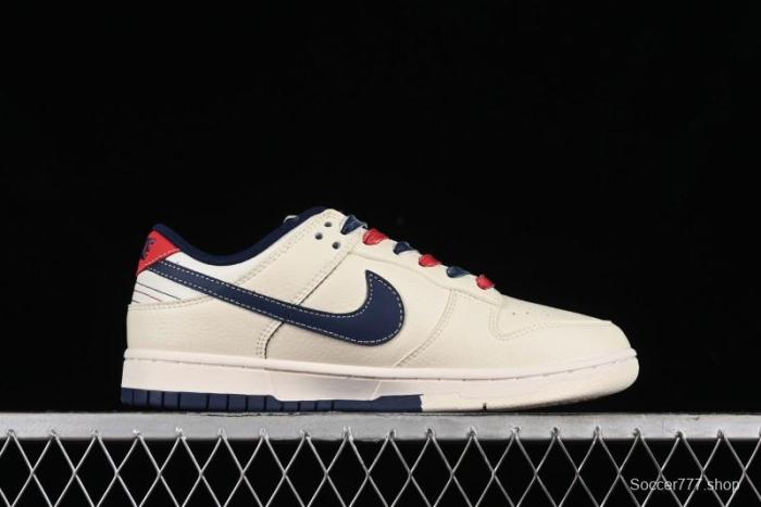Nike SB Dunk Low Gucci Collaboration - Beige Blue Patchwork Anniversary High-End Custom Low-Top Casual Sneakers - XY1688-003