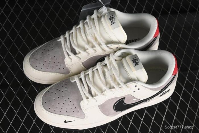 Nike SB Dunk Low Stussy Anniversary Edition Customized Low-Top Casual Skate Shoes - SJ1089-001