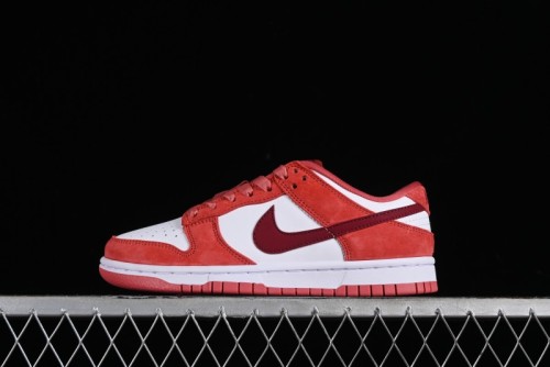Nike SB Dunk Low Retro Valentine's Day 2024 White Rose Red Skateboarding Shoes - FQ7056-100 1